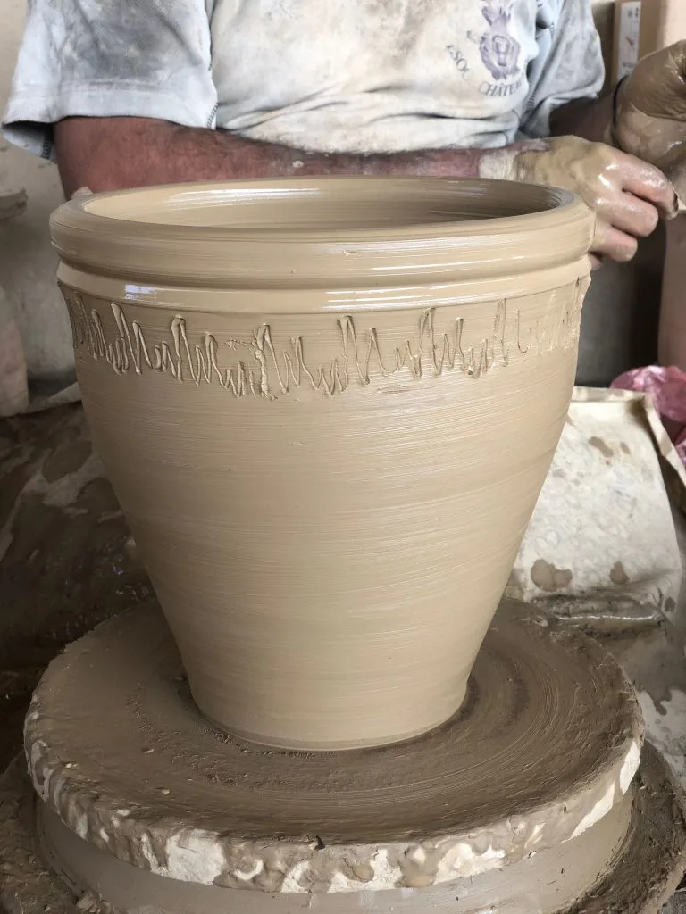 How amazing large Terracotta pots are made by hand? 3 making a large terra cotta planter